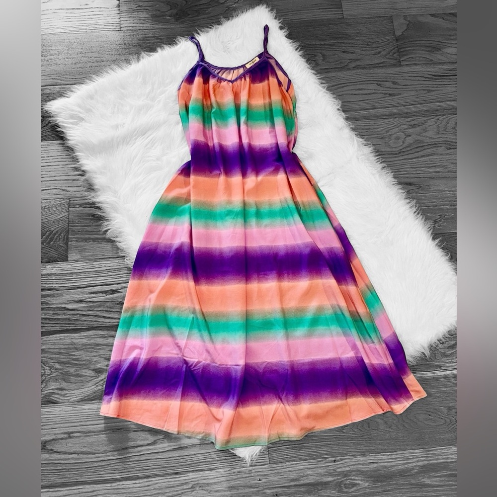 Umgee Multicolor Striped Maxi Dress
